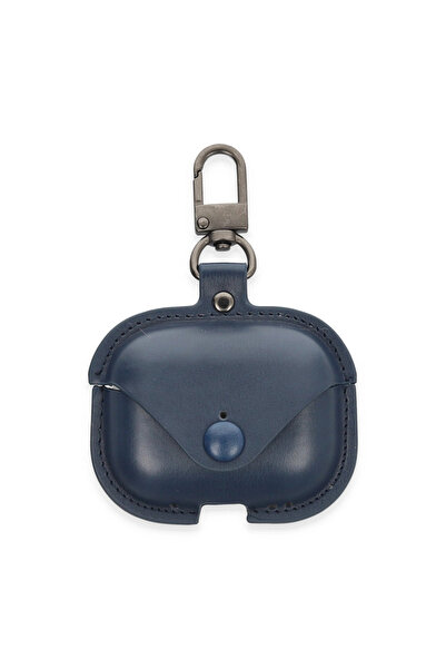 magicool Apple AirPods 3 (3Rd Generation) Bag Leather Case - Navy Blue