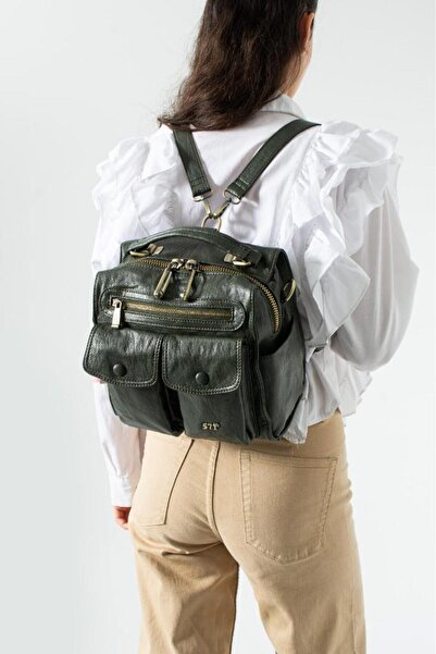 Baginn Vegan Leather Women's Backpack 30*30 cm with Lighted Charm Gift, Shoul...