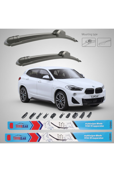 TEAMCAR BMW X2 F39 Facelift (2020–2023) Επίπεδες Υαλοκαθαριστήρες |   Μπροστι...