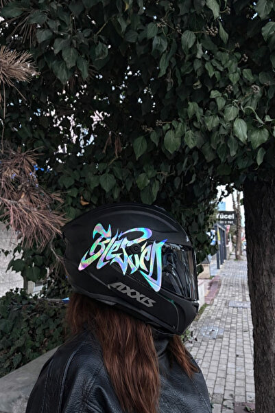 STCKRCO Blessed Kask Sticker | Vizör & Kask Yazı Sticker | Kask Sticker