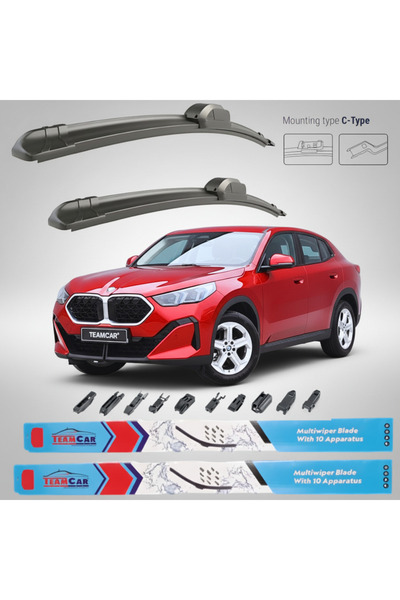 TEAMCAR BMW X2 U10 (2023–2026) Επίπεδες Υαλοκαθαριστήρες |   Μπροστινό Σετ – ...