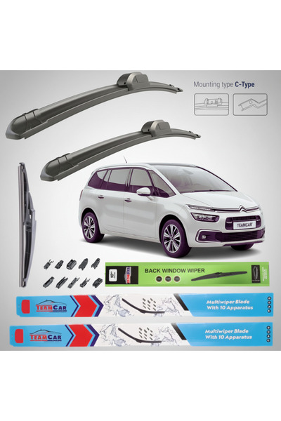 TEAMCAR Citroen Grand C4 Space Tourer (2018–2022) Επίπεδες Υαλοκαθαριστήρες |...