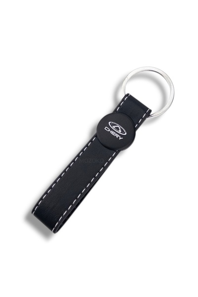 MOZOKO Breloc auto elegant din piele neagră cu logo Chery de înaltă calitate,...