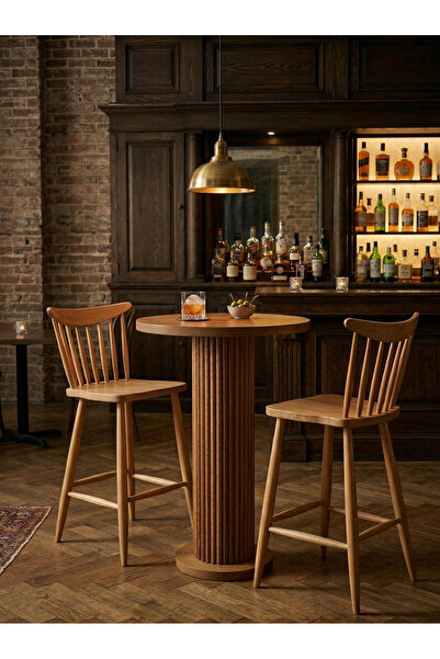 KleinHaus Furniture Patelya Ahşap Bar Masası