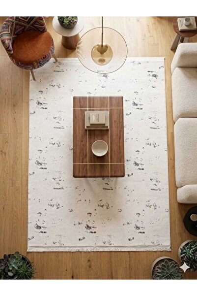 ALTUN CARPET Acrylic 4 Season Carpet with Flat Fringes Woven Base, 5 ml Heigh...