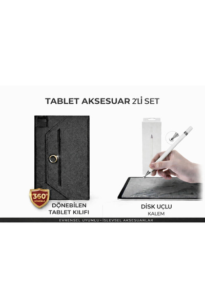ebulduk Xiaomi Redmi Pad 2 Pro 12.1 inç Üniversal Dönerli Standlı Tablet Kılı...