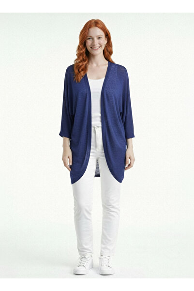 Neden Tekstil Γυναικεία ζακέτα από βισκόζη - Άνετη γραμμή σε σκούρο μπλε