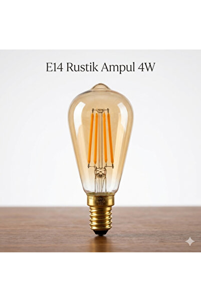 LEDREYON Cata 4W Rustik Led Ampul CT-4299 E-14 Duy