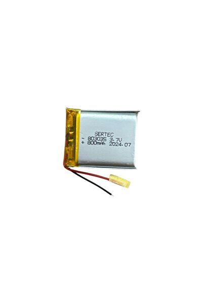 Sertec 803035 3.7V 800 Mah Li-Polymer Pil (DEVRELI/1.5A)