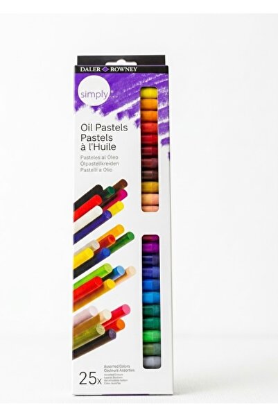Daler Rowney Simply 25 Renk Yağlı Pastel Boya Seti