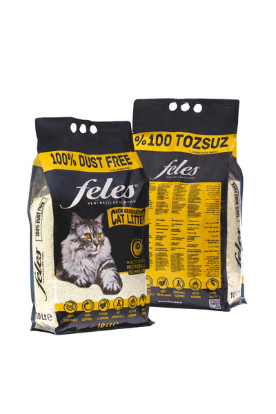 FELES Tozsuz Kedi Kumu Microball - 10 LT