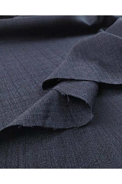 Kumaş Parça Navy Blue Crepe Fabric Width: 145cm