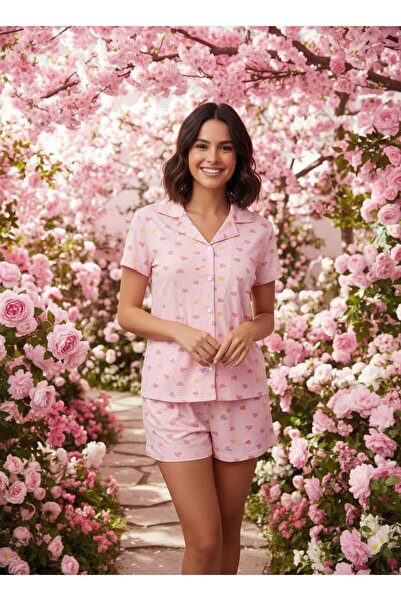 NiCe İç Giyim Σετ πιτζάμας - Ροζ - Σύντομο