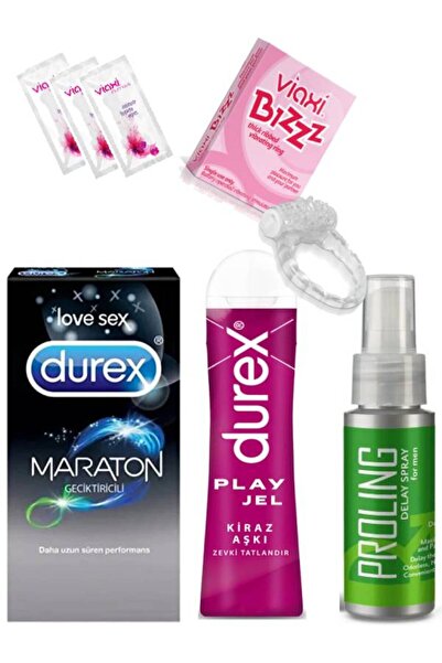 Durex Maraton 5'li Geciktiricili Prezervatif Kiraz Aşkı Jel Proling Spray 56 ...