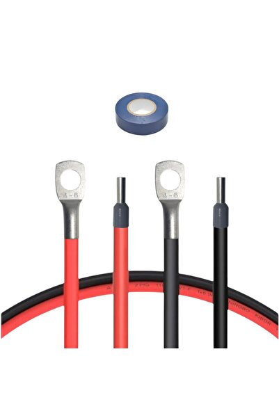 OEM Καλώδιο 4mm² κόκκινο/μαύρο 2x1.4μ, με ακροδέκτη M6 στο ένα άκρο και ακροδ...