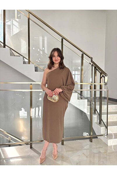 Sude Kızanlıklı Φόρεμα - Πολύχρωμο - Midi