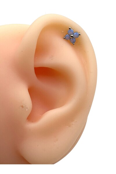 kurukafagift Mine Çiçek Piercing Çelik Helix Tragus 8 mm