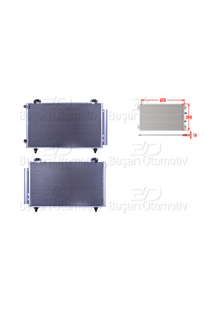 PARCAWORLD KLIMA RADYATORU 630X368X16 -940299- TOYOTA COROLLA 02-07