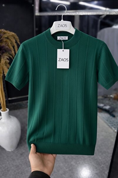 zs zaos fashion Ανδρικό κοντομάνικο καλοκαιρινό μπλουζάκι με λαιμόκοψη 0, άνε...