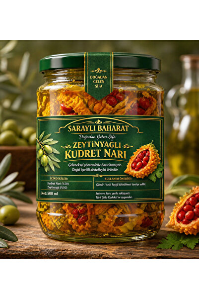 sarayli baharat Organik Zeytinyağlı Kudret narı 500 ml Katkısız Kudret Narı