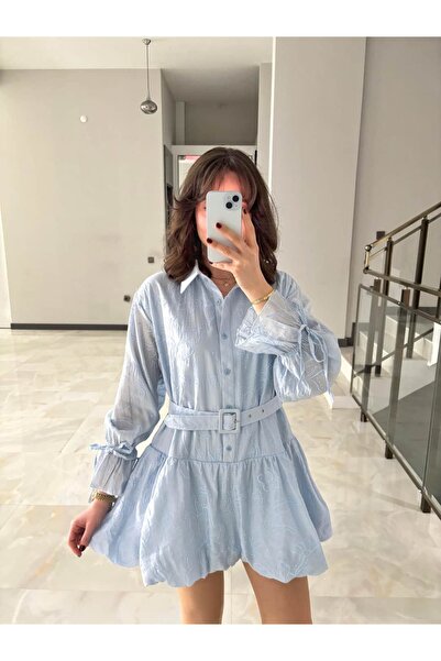 Sude Kızanlıklı Φόρεμα - Πολύχρωμο - Φουσκωτή φούστα