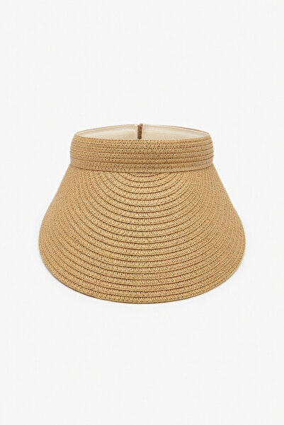 Mollycrush Women's Camel Crown Model Straw Visor Hat |   Hijab Compatible Ten...