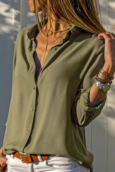 MetuCA Πουκάμισο - Χακί - Casual