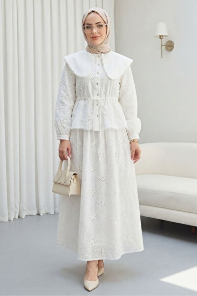 Modamorfo Σετ με hijab - Πολύχρωμο - Midi