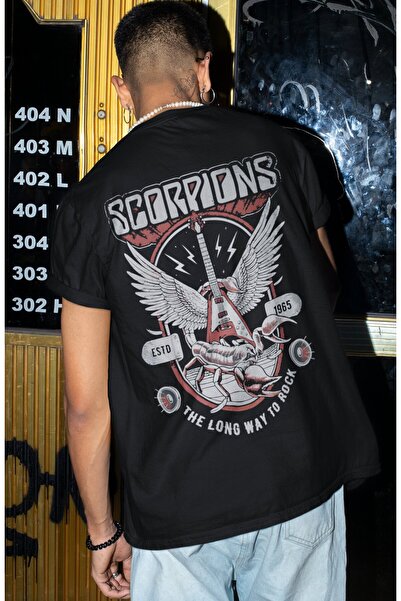 SEVBANO Scorpions rok metal muzički bend, majica sa leđnim printom, unisex, v...