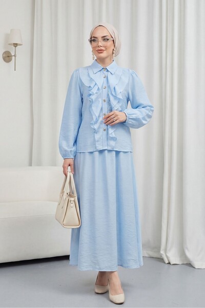 Modamorfo Ruffled Front, Elastic Sleeves, Lined Skirt, Strawberry Set - Baby ...