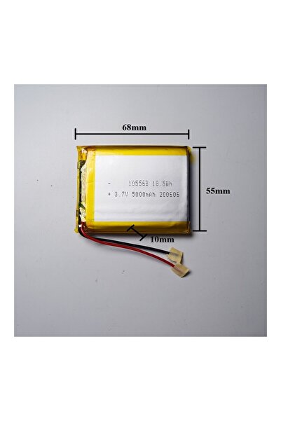 Sertec 105568 3.7V 5000MAH Şarj Edilebilir Lityum Polimer Pil