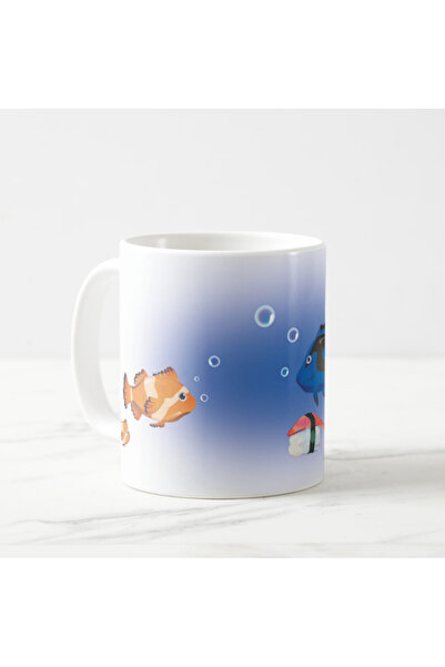 tpkitapevi Goldfish Themed Porcelain Mug