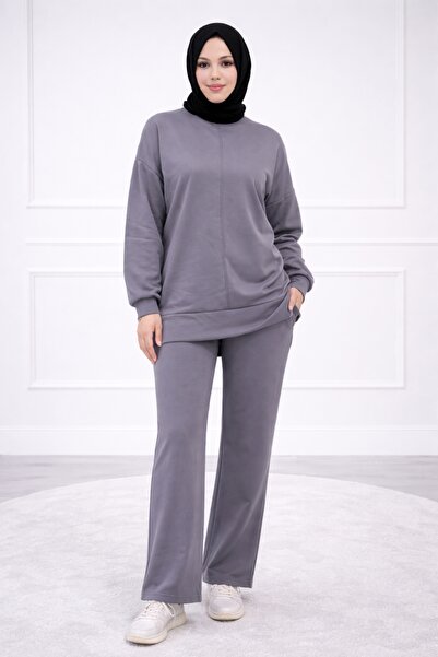 Miyasa Butik Basic Oversize Clothed Double Tunic Set
