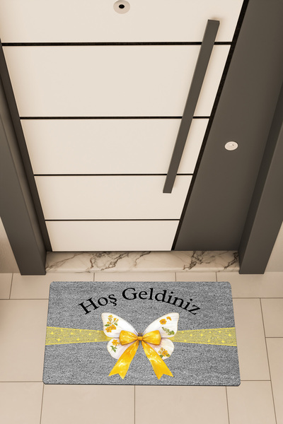 Dormot High-Quality Digital Printing, Standard Welcome Yellow Butterfly Theme...