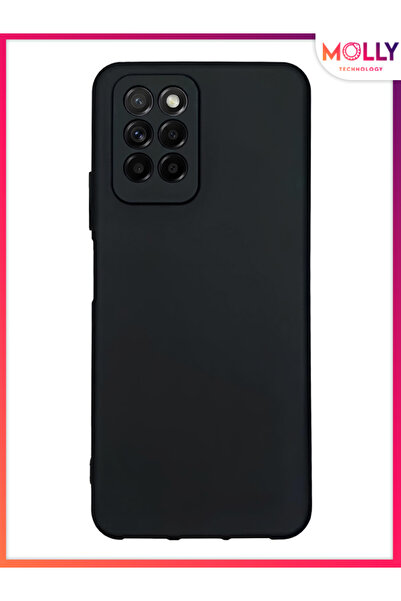 Molly İNFİNİX NOTE 10 PRO (X695) İçin Siyah Liquid İçi Kadife Mat Silikon Kılıf