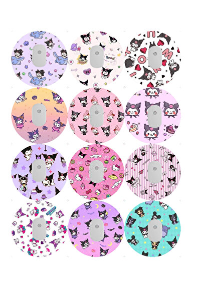 Dia BandTR Kitty Kuromi - Sibionic GS1 Sensör Koruyucu Bant 12'li Paket