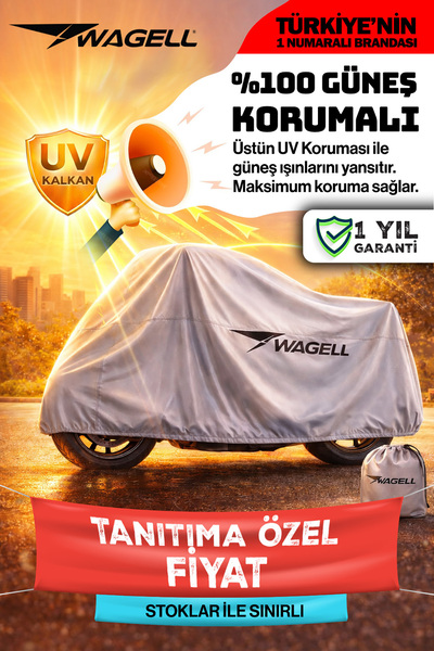 Budge Motosiklet Scooter Brandası Kalın Kumaş Su Geçirmez Toz-Güneş Korumalı Motor Brandası - Universal