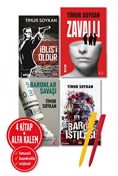 Kırmızı Kedi Yayınları Alfa Kalem+Zavallı+Baron İstilası+Baronlar Savaşı+İbli...