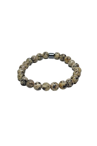 Janti Jtss26Blk1825 Ceyt Hematite Natural Stone Cream 8 mm Guaranteed Flexibl...