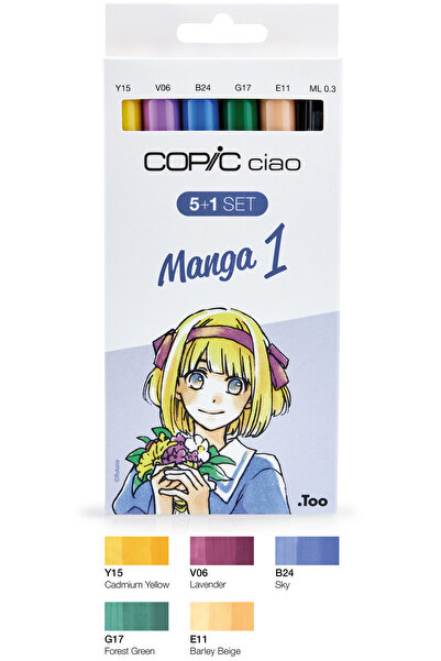 Copic CIAO 5+1 SET MANGA 1, 6 PCS