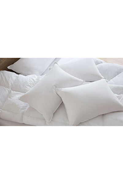 METİNEV Natural Wool Pillow – 1 Piece, Cotton Fabric, 1000 Gr Filling