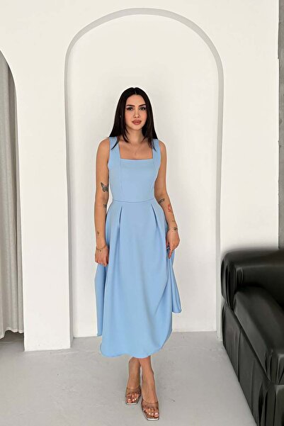 XXL BUTİK Φόρεμα - Μπλε - Quadratisch