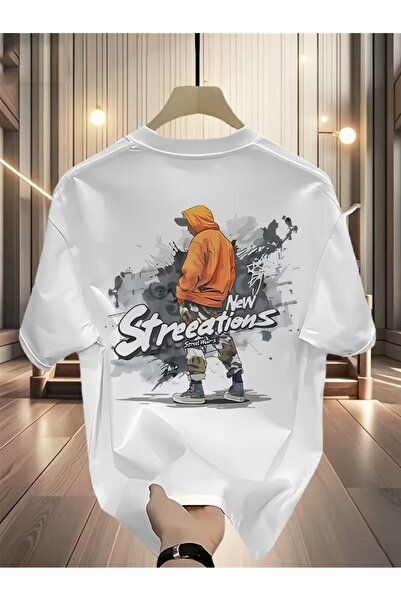 AEMİ T-Shirt - Λευκό - Oversize