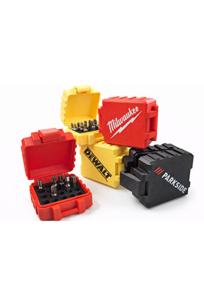 Yapı3D Mini Bit Set Kutusu | Vidalama Uç Organizer Kutu | Sert Plastik Taşına...