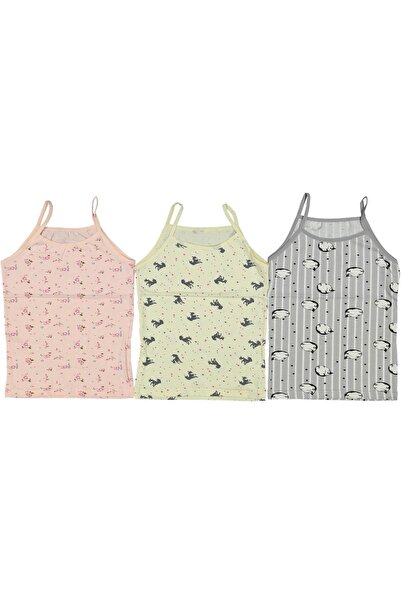 HEKİ Baby & Kid Patterned Girls' T-Shirt (3 Pieces)