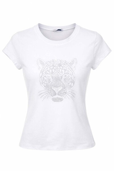 Miss Poem T-Shirt - Λευκό - Στενή εφαρμογή