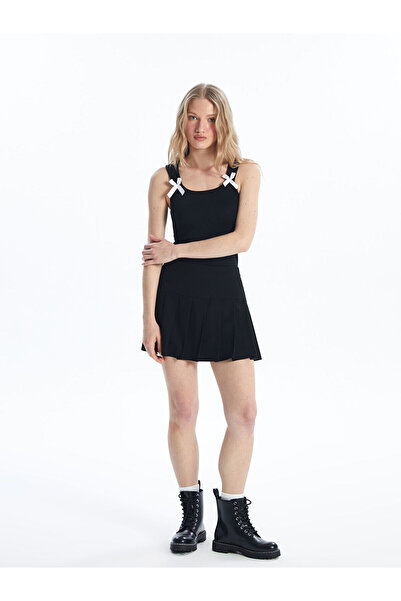 LC Waikiki Nevavm Slim Fit Women's Pleated Skirt with a Difference