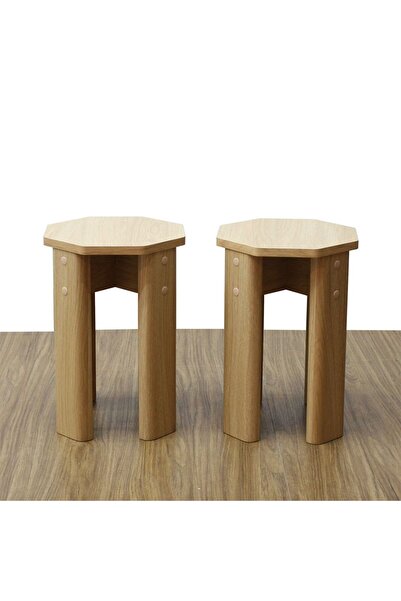 Danube Home Chiba Set Of 2 Stackable Stools | Multi-Functional Stool L29.6xW2...