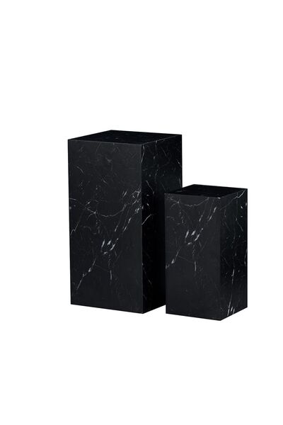 Danube Home Glennis Set of 2 End Tables - Black