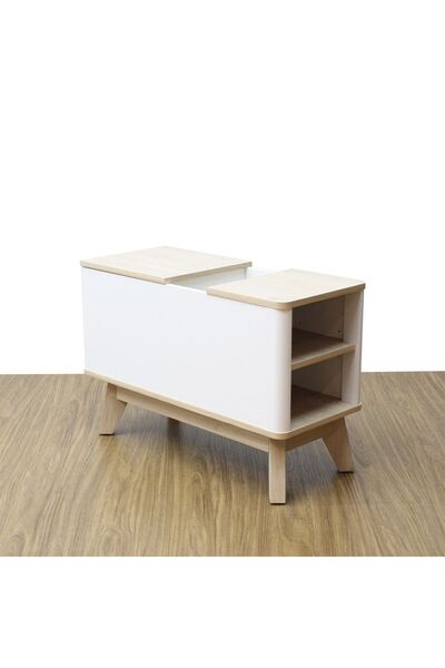 Danube Home Homy Side Table With Top Door And Storages |End Table | L75xW32xH...